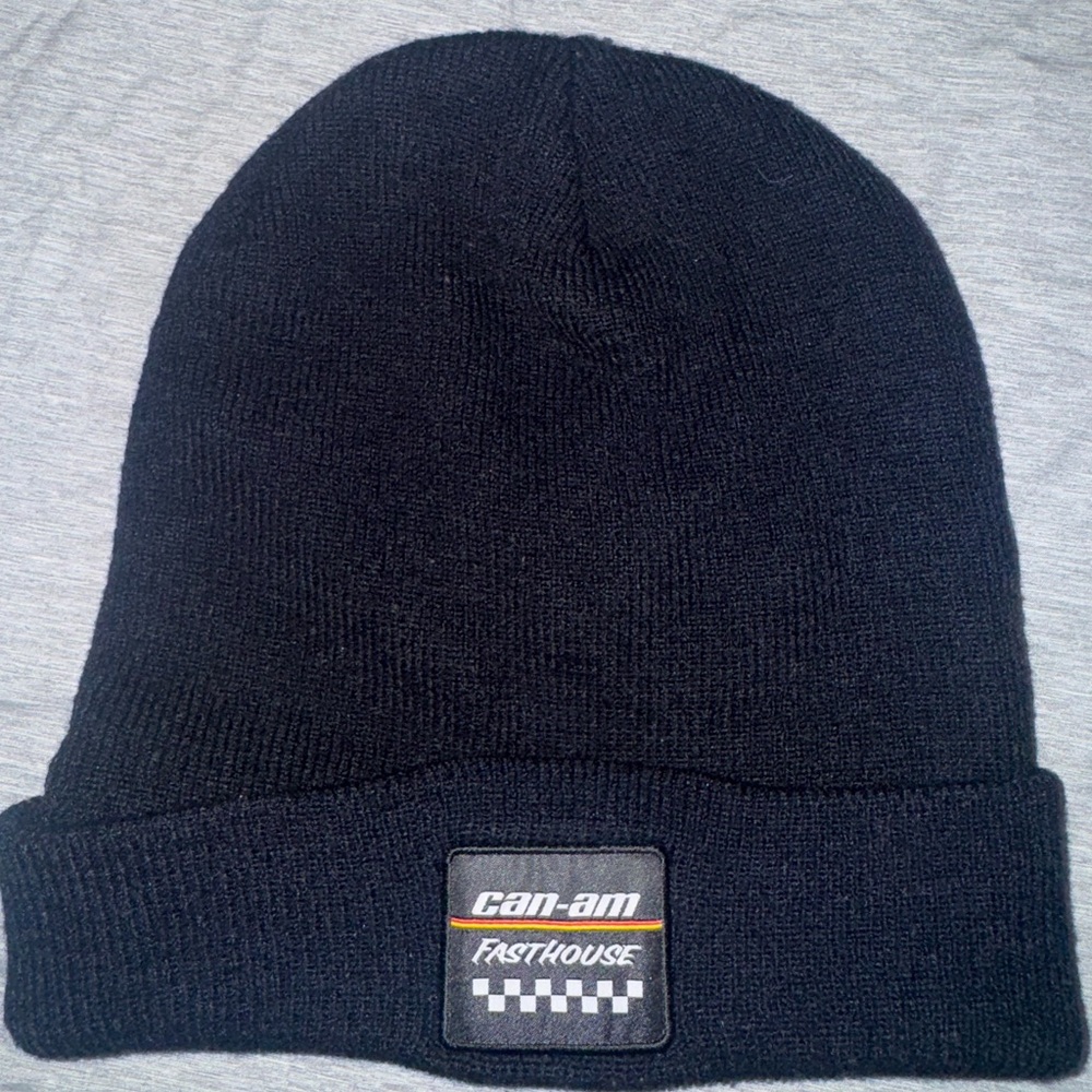 Can-Am Fasthouse Black Beanie